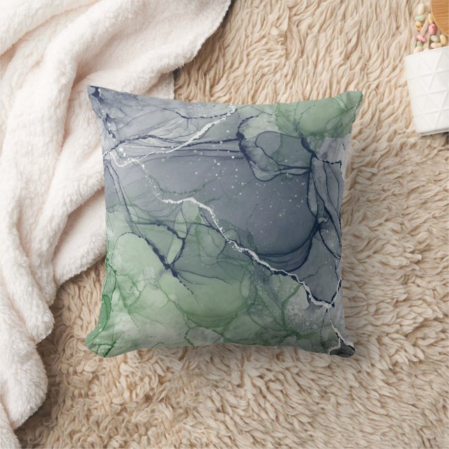 Almofada Tinta alcoólica verde (Cobertor)