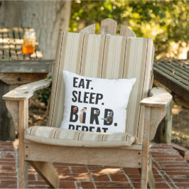 Almofada Típica Moderna de Citação de Pássaro Engraçado