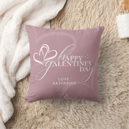 Almofada Tipografia Chic Minimalista Moderna Galentines Ros