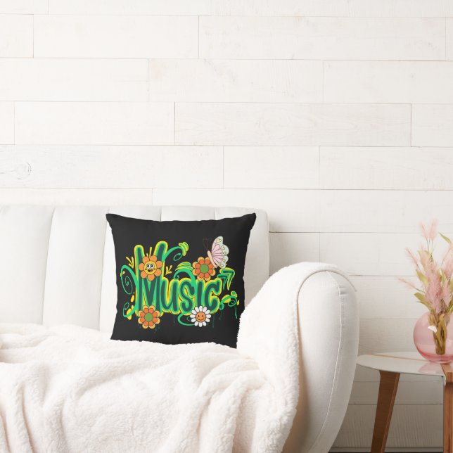 Almofada Tipografia de Ilustração de Boas Víbias (Sofá)