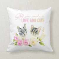 Tipografia do gato Siamese da aguarela