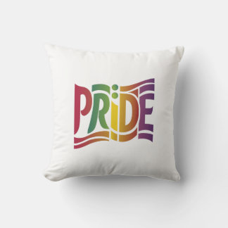 Almofada Tipografia do Orgulho Arco-Íris - Declaração LGBTQ