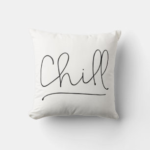 Almofada Tipografia fria de Minimalistic