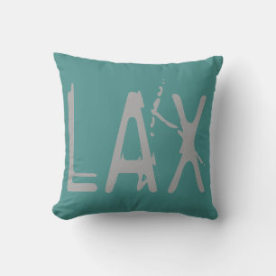 Almofada Tipografia Grunge do Aeroporto LAX