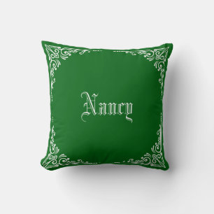 Almofada Tipografia Moderna Elegante Personalizada Nome