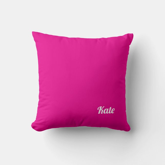Almofada Tipografia Moderna Elegante Personalizada Nome  (Frente)