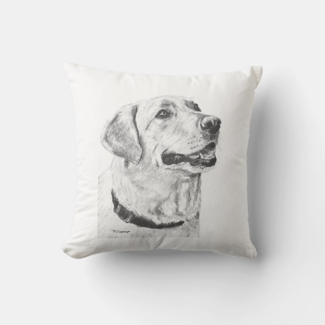 Almofada Tiragem de labrador retriever (Frente)