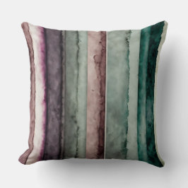 Almofada tiras de abstrato, de cor e roxas