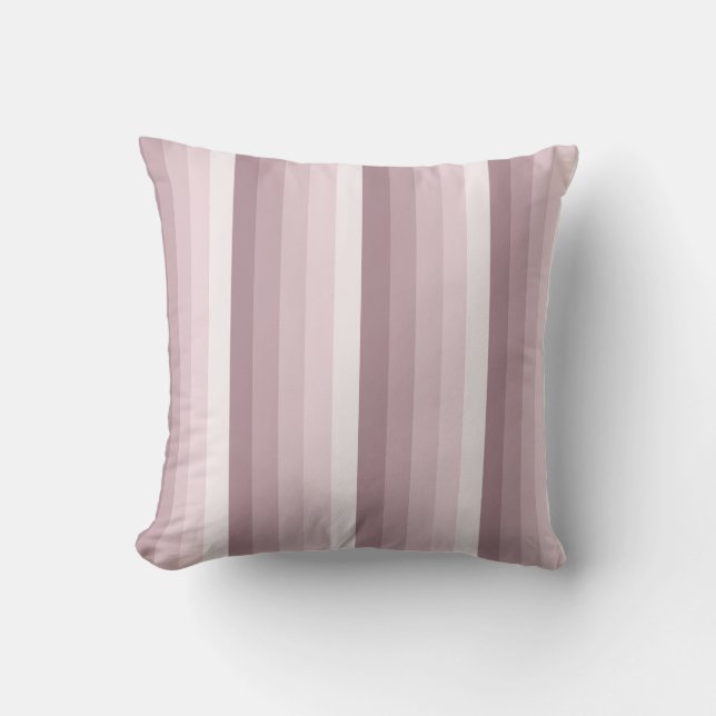 Almofada tiras de sombra rosa quartz (Frente)