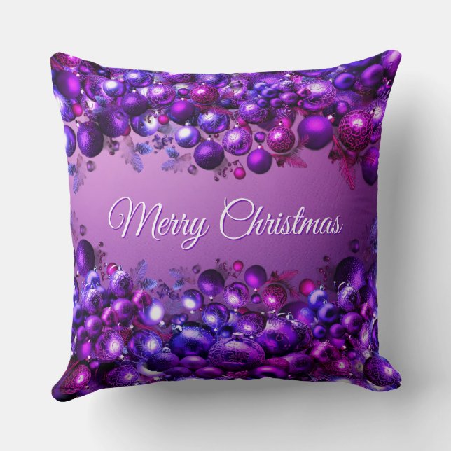 Almofada Tis The Season Christmas Tree Throw Pillow (Verso)