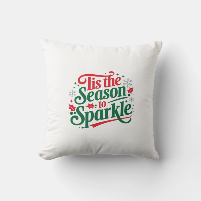 Almofada Tis The Season To Sparkle (Frente)