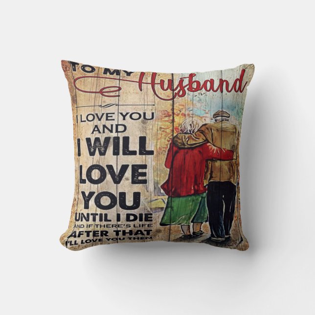 Almofada To My Husband Design | Love Letter To Him | (Frente)