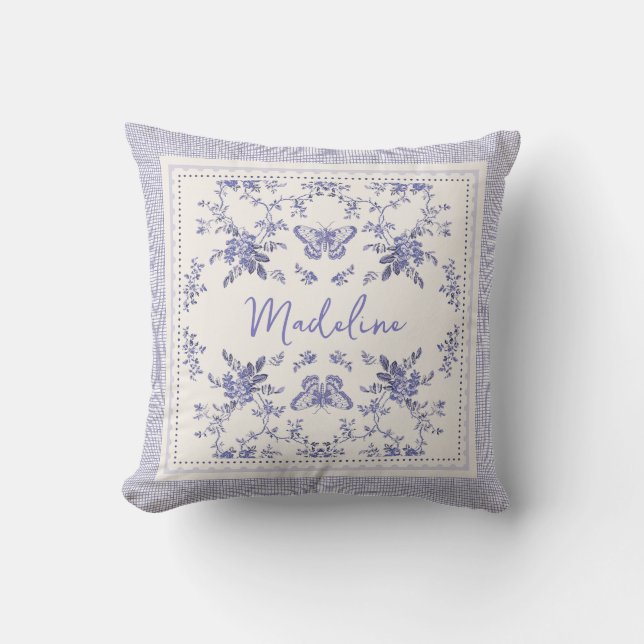 Almofada Toalete de Borboleta Bonita (Frente)