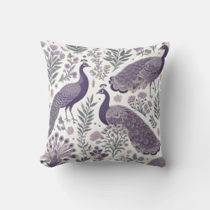 Almofada Toalete Pavão Roxo