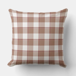 Almofada Toast Brown and Athens Gray Plaid