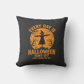 Almofada Toda a Vida é um Espantalho de Halloween Feiticeir
