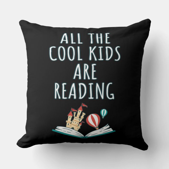 Almofada Todas As Crianças Legal Estão Lendo O Travesseiro  (Frente)