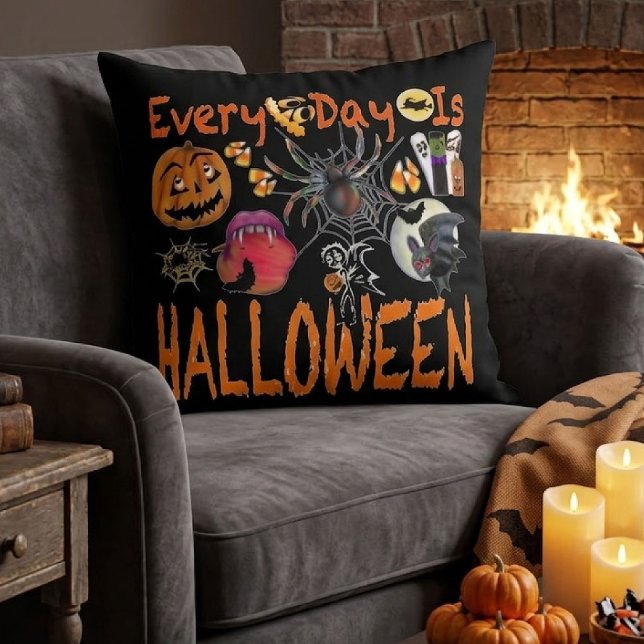 Almofada Todo Dia É Halloween (Criador carregado)