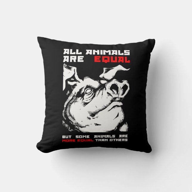 Almofada Todos os animais são iguais a 1 (Frente)