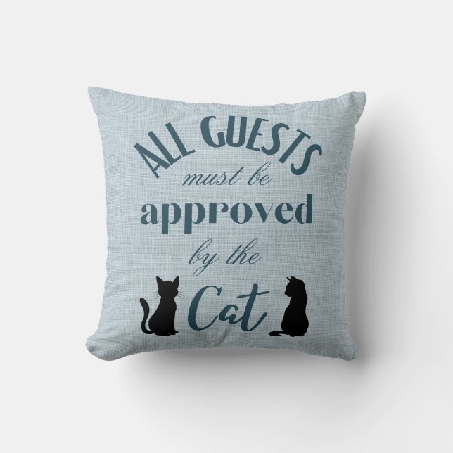 Almofada Todos os Guest Blue Faux Linen Cushion (Frente)