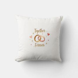 Almofada Together Forever Romantic Decorative Pillow