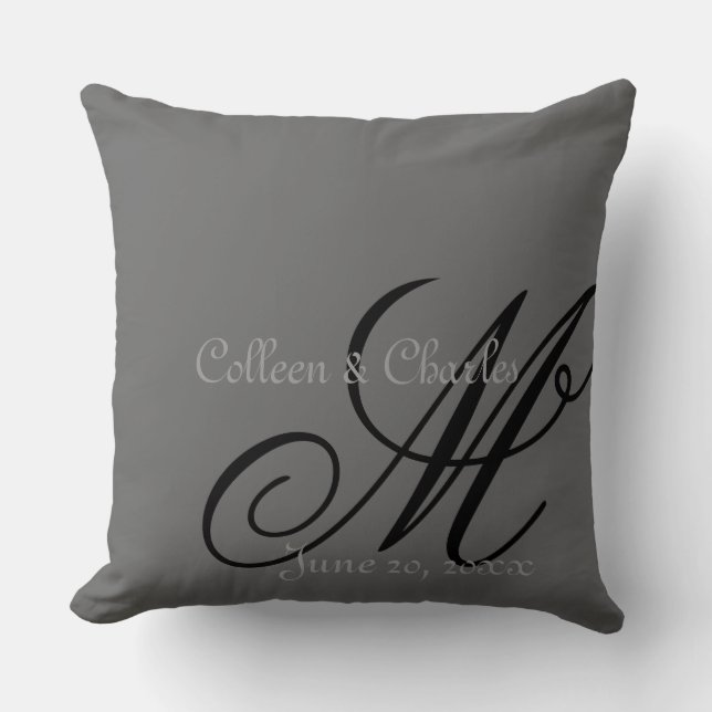 Almofada Tom em Monogramas de tonalidade (Frente)