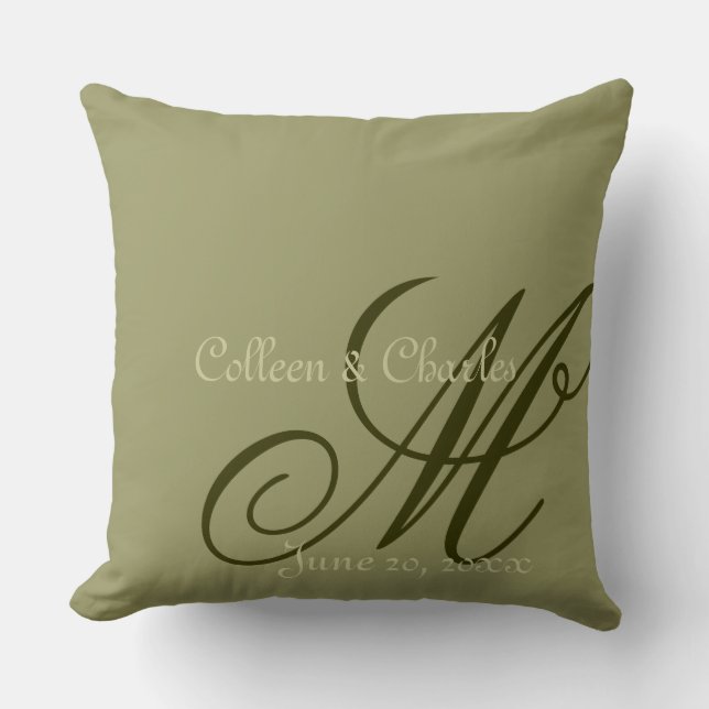 Almofada Tom em Monogramas de tonalidade (Frente)