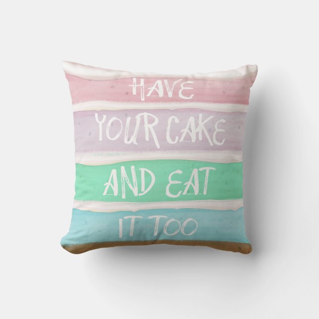 Almofada Tome Seu Bolo (Frente)