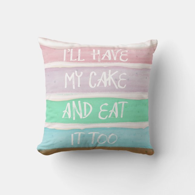 Almofada Tome Seu Bolo (Frente)