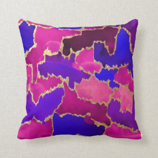 Almofada Tons de Joel Aquarela e Folha de Ouro