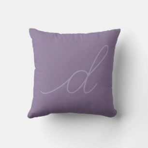 Almofada Tons de Letra Minúscula em Script Roxo
