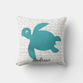 Almofada Torre Do Mar De Água Shibori Onda E Listras