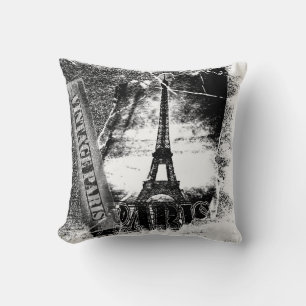 Almofada Torre Eiffel Vintage Paris nº 3 - Travesseiro