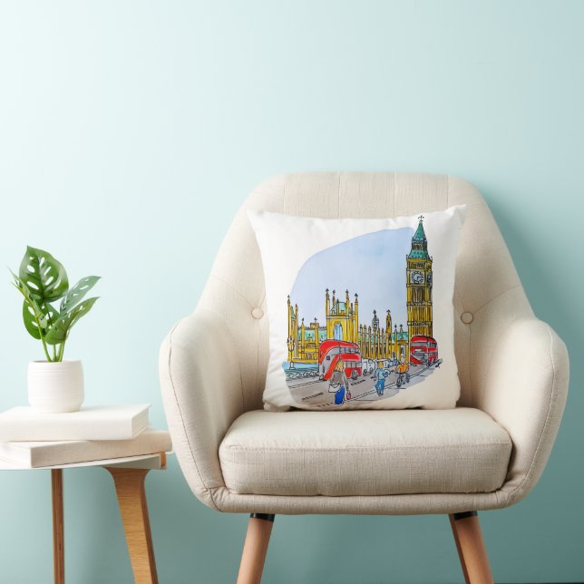 Almofada Torre Elizabeth, também conhecida como Big Ben (Cadeira)
