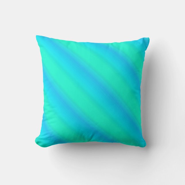 Almofada Torres de Aurora - azul, aqua, turquesa (Frente)