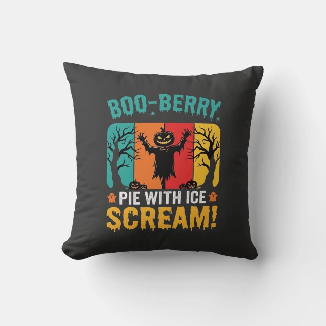 Almofada Torta Boo-Berry Halloween Sorvete Design (Frente)