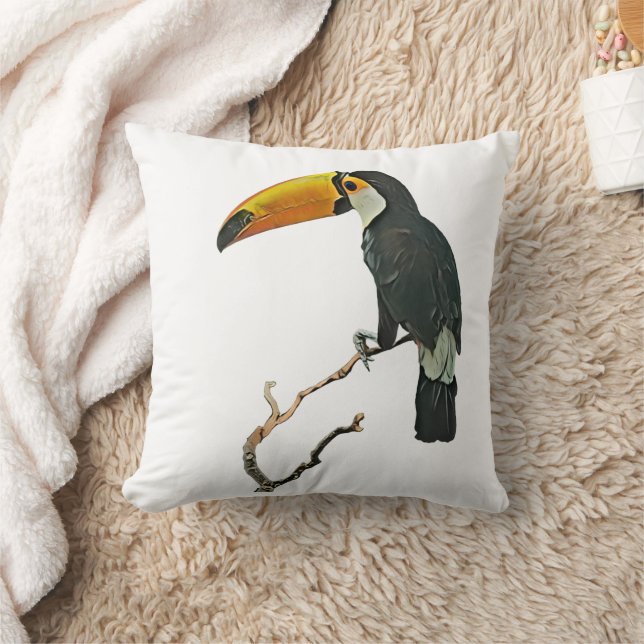 Almofada Toucan Retrait Animal Tropical Bird Design (Cobertor)