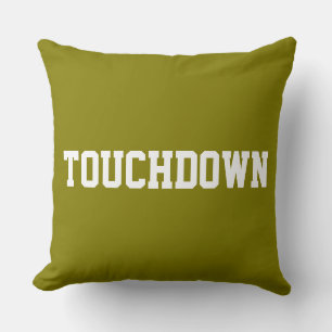 Almofada TOUCHDOWN Esportivo Texto de Futebol Branco no Oli