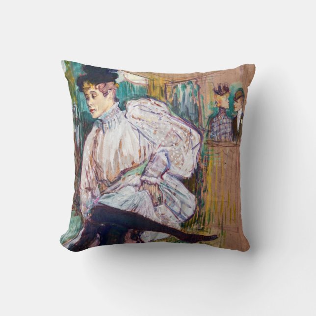 Almofada Toulouse-Lautrec - Jane Avril Dancing (Frente)