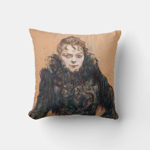 Almofada Toulouse-Lautrec - Mulher com Boa Negra