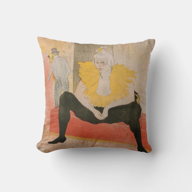 Almofada Toulouse-Lautrec - Sessão Mademoiselle Cha-u-kao (Frente)