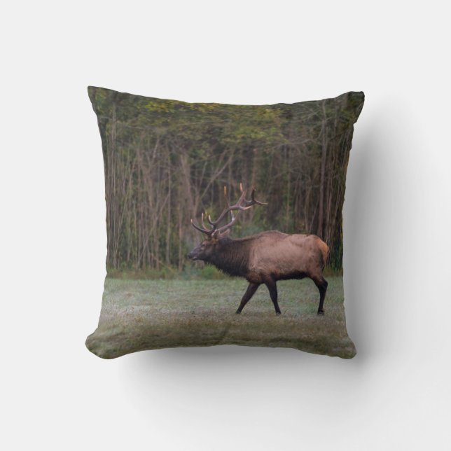 Almofada Touro Elk Morning Walk (Frente)