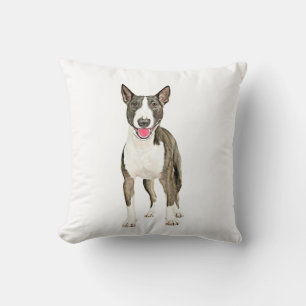 Almofada Touro Terrier Cão Cão - Pintura De Cores