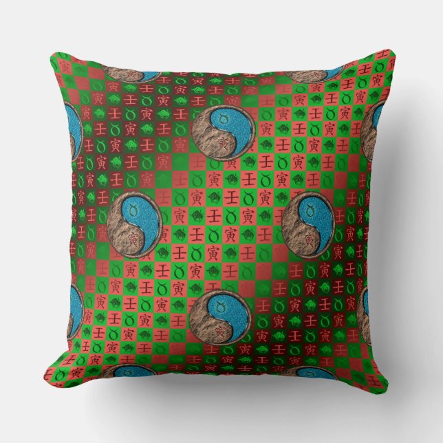 Almofada Touro & Tigre de Água (Frente)