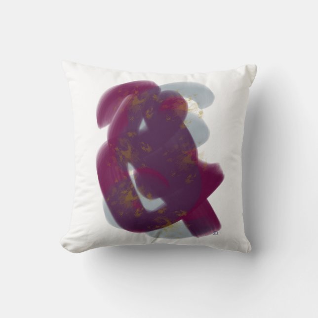 Almofada Trabalho de arte de Abstrato mínimo colorida (Frente)