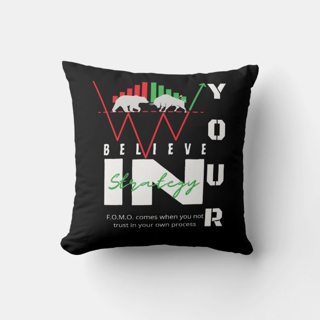 Almofada Trade Motivation | Bullish | Pattern (Frente)