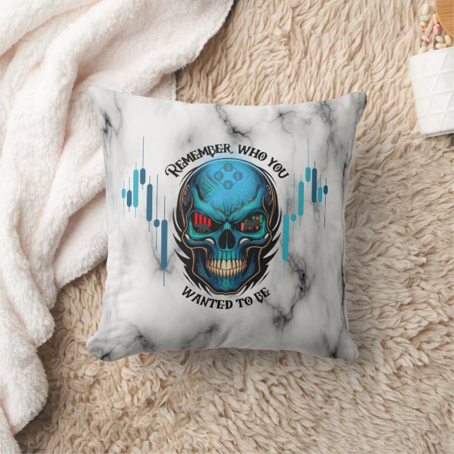 Almofada Trade Motivation | Skull N Marble | Remember  (Cobertor)