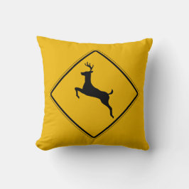 Almofada Tráfego dos cervos, sinal de aviso do tráfego, EUA