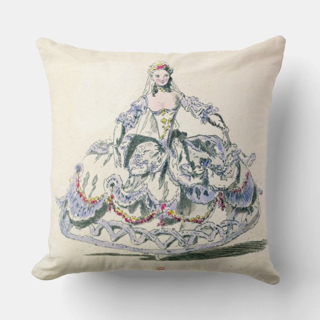 Almofada Traje da ópera, da coleção de Plaisirs dos menus, (Frente)