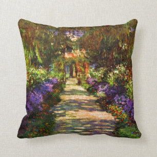 Almofada Trajeto do jardim por Claude Monet